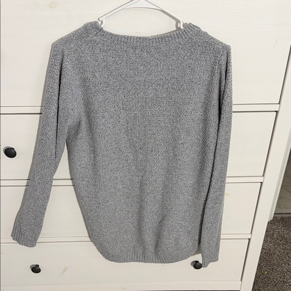 Pink Clover Women's Gray Crew Neck Sweater - Picture 4 of 4